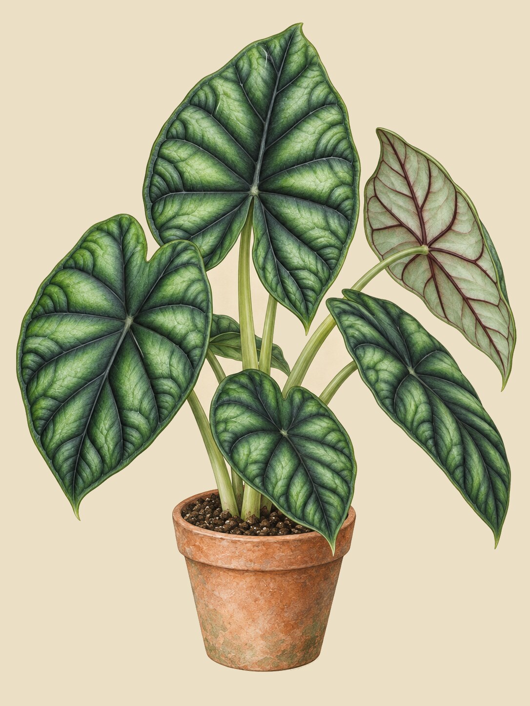 Alocasia baginda 'Dragon Scale'