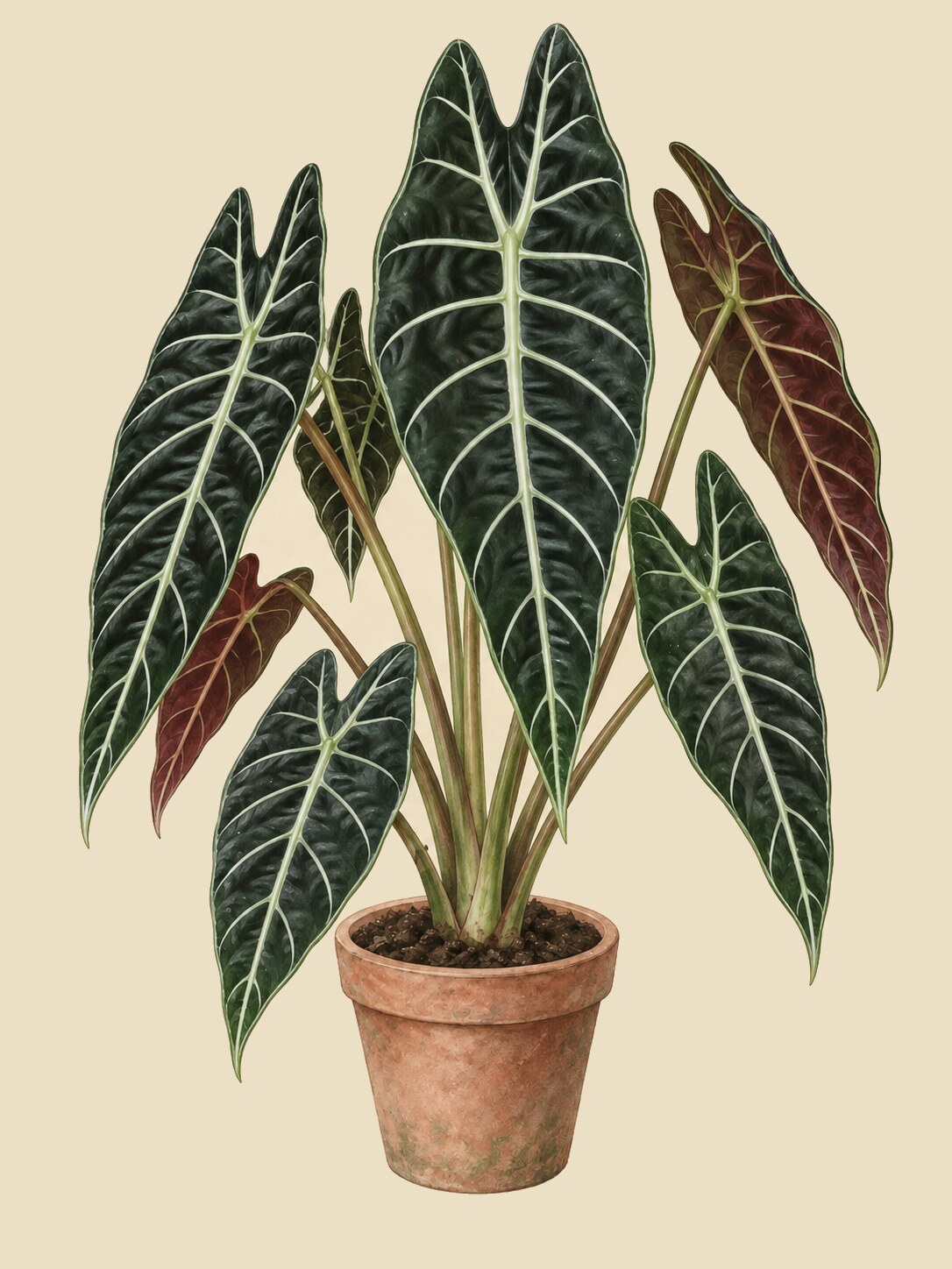 Alocasia longiloba 'Watsoniana'